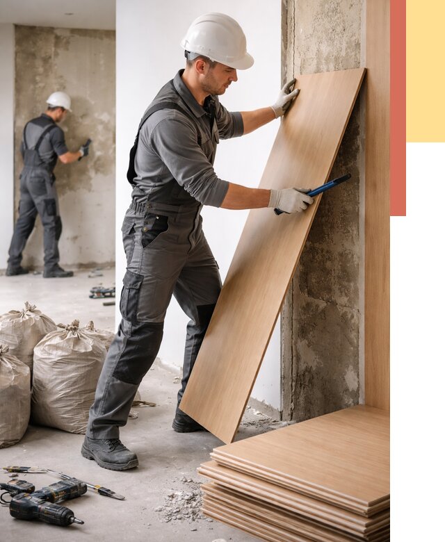 Демонтаж стеновых панелей в Амурске от 3616 руб. за м² быстро и недорого | ОТДЕЛОЧНИК-Мрс