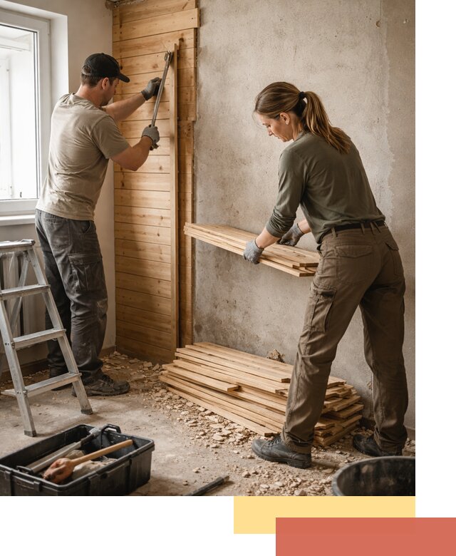 Демонтаж вагонки со стен в Амурске — профессиональный демонтаж