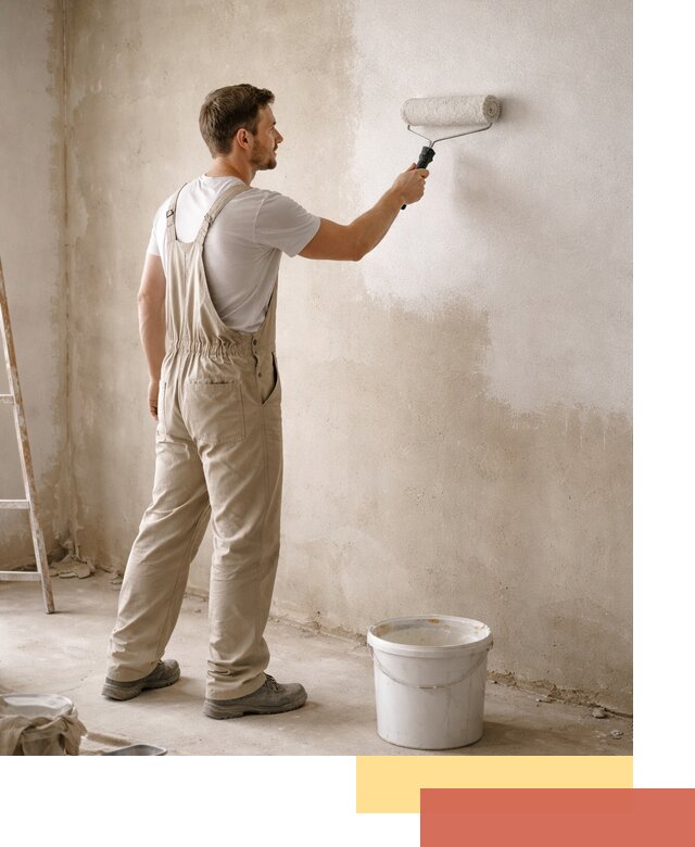 Грунтовка стен под отделку в Амурске профессиональным раствором