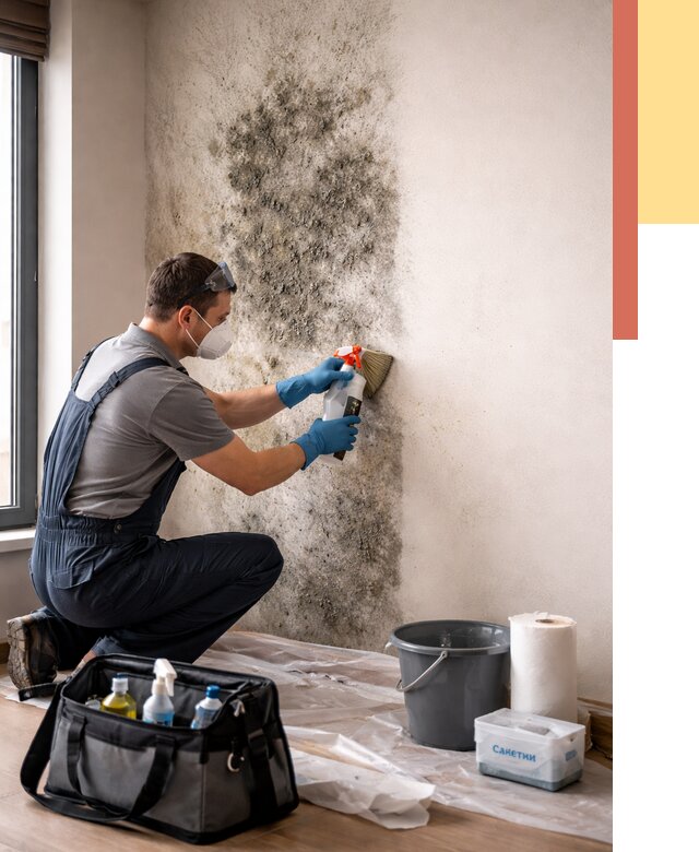 Удаление плесени со стен в Амурске от 2221 руб. — быстро и недорого | ОТДЕЛОЧНИК-Мрс