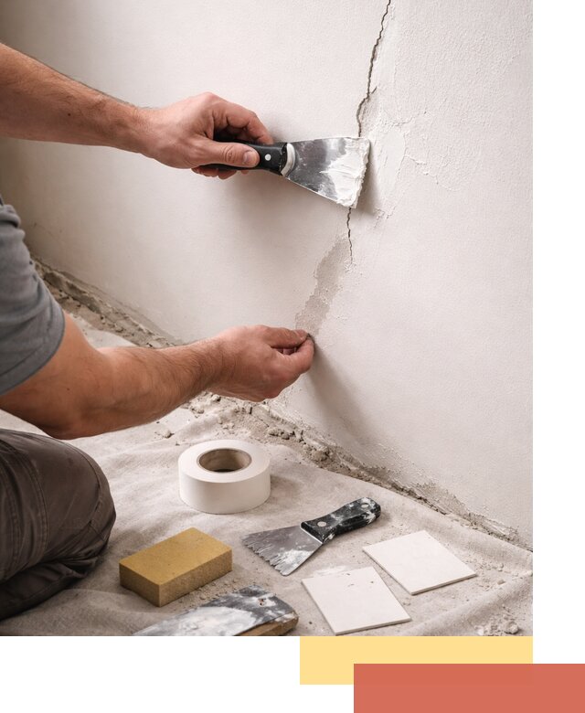 Заделка трещин и сколов в стенах и потолках в Амурске