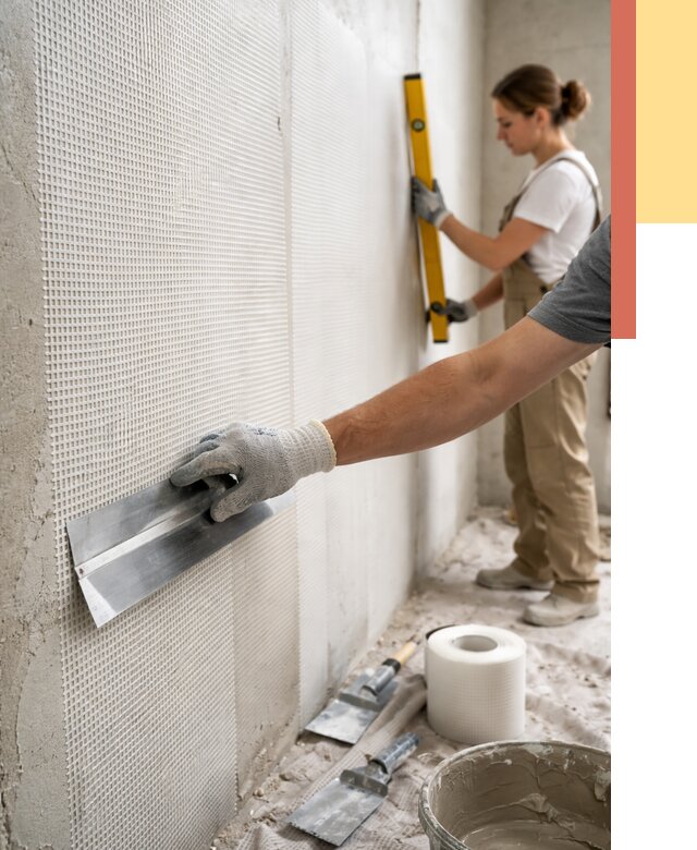 Армирование стен стеклосеткой в Амурске от 3306 руб. под ключ | ОТДЕЛОЧНИК-Мрс