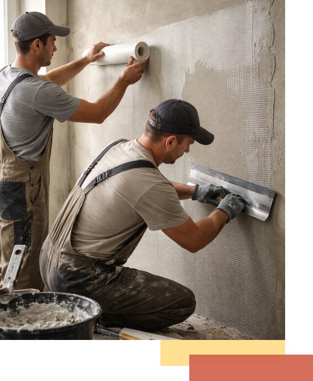 Армирование стен стеклосеткой в Амурске для прочной отделки