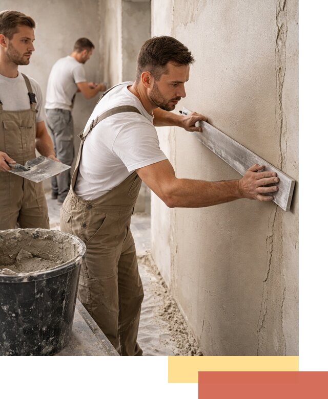 Штукатурка стен без маяков в Амурске быстро и качественно