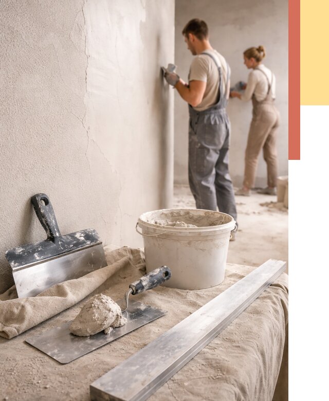 Штукатурка стен гипсовая в Амурске от 4649 руб/м2 — быстро и недорого | ОТДЕЛОЧНИК-Мрс