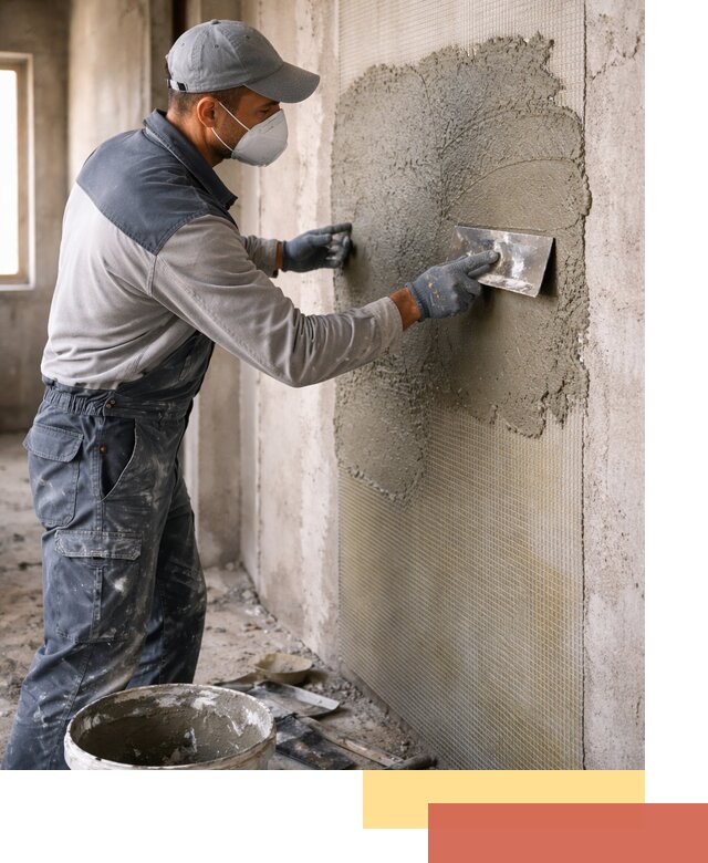 Штукатурка стен по сетке в Амурске под ключ качественно и быстро