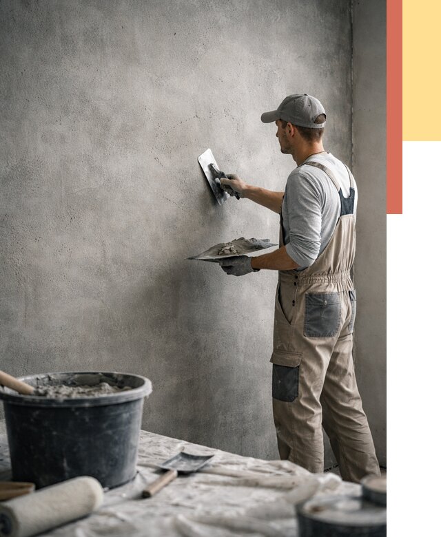 Декоративная штукатурка под бетон в Амурске от 2583 руб./м² — нанесение под ключ | ОТДЕЛОЧНИК-Мрс