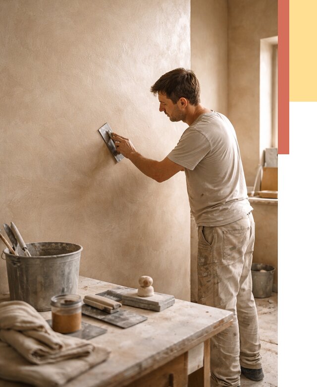 Марокканская штукатурка таделакт в Амурске под ключ от 4339 руб. | ОТДЕЛОЧНИК-Мрс