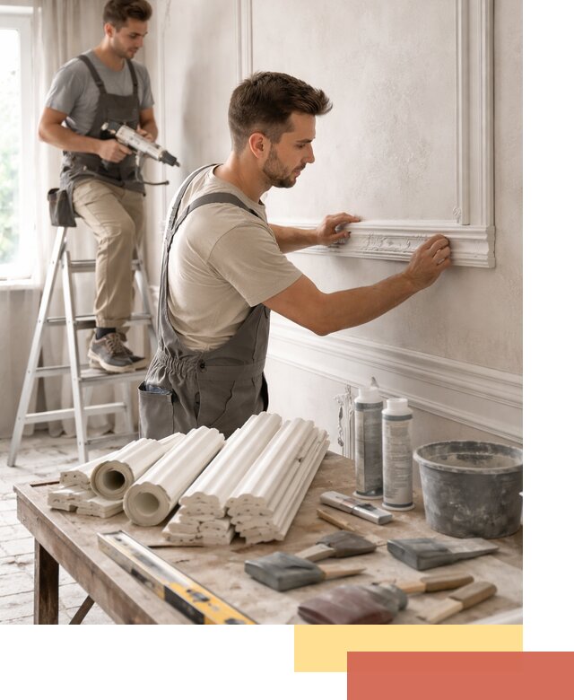 Монтаж лепнины на стены в Амурске профессионально и качественно