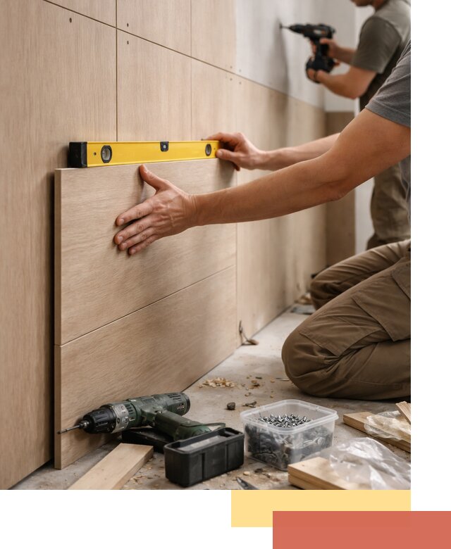 Профессиональный монтаж МДФ панелей на стены в Амурске