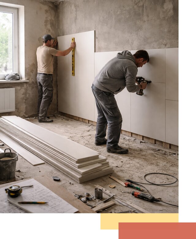 Монтаж ПВХ панелей на стены в Амурске качественно и быстро