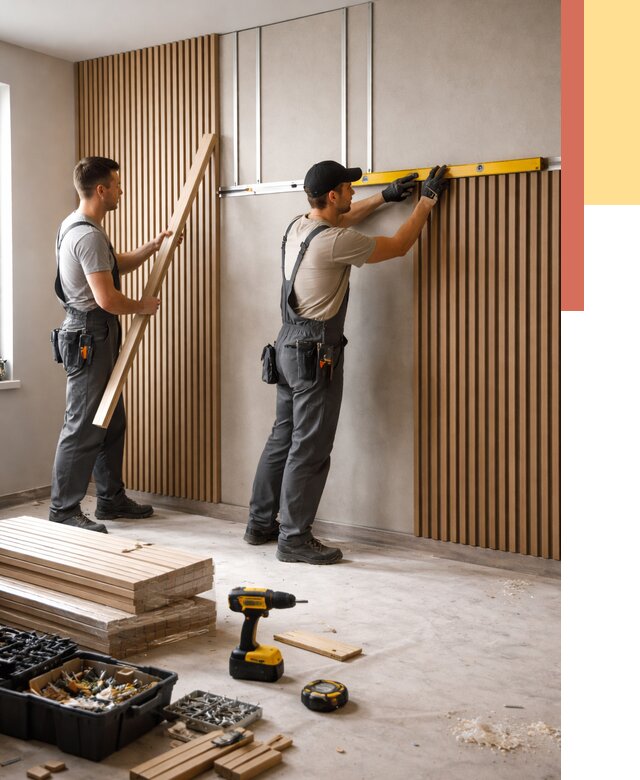 Монтаж реечных панелей на стены в Амурске от 1240 руб. — быстро и недорого | ОТДЕЛОЧНИК-Мрс