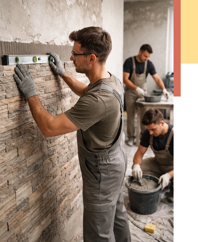 Монтаж искусственного камня в Амурске от 4649 руб. под ключ | ОТДЕЛОЧНИК-Мрс