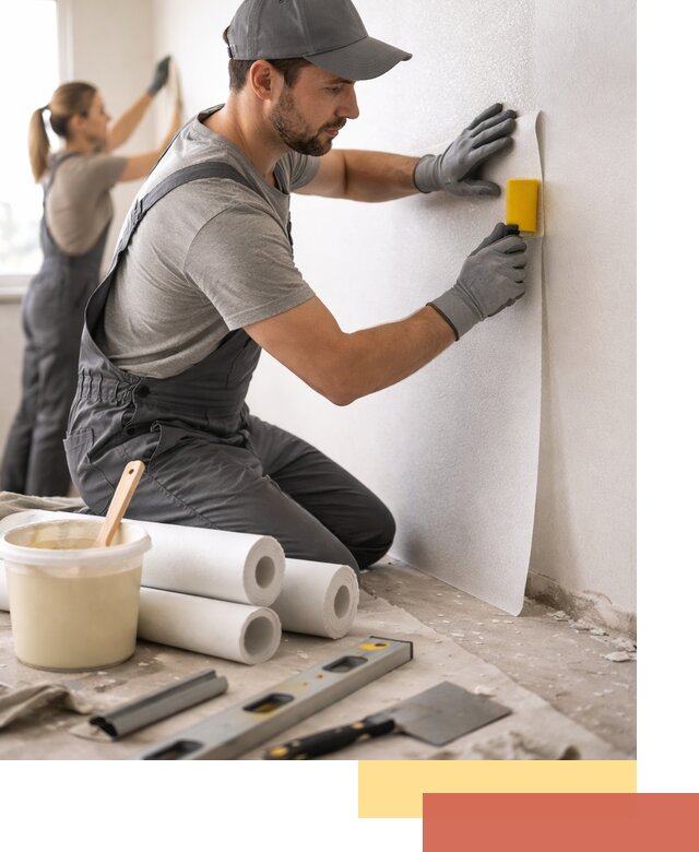 Поклейка стеклообоев профессионально в Амурске