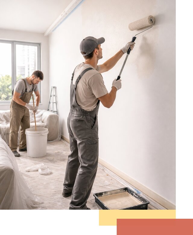 Покраска стен в офисе в Амурске — быстрый и качественный ремонт