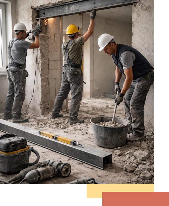 Создание проемов в стенах и несущих конструкциях в Амурске