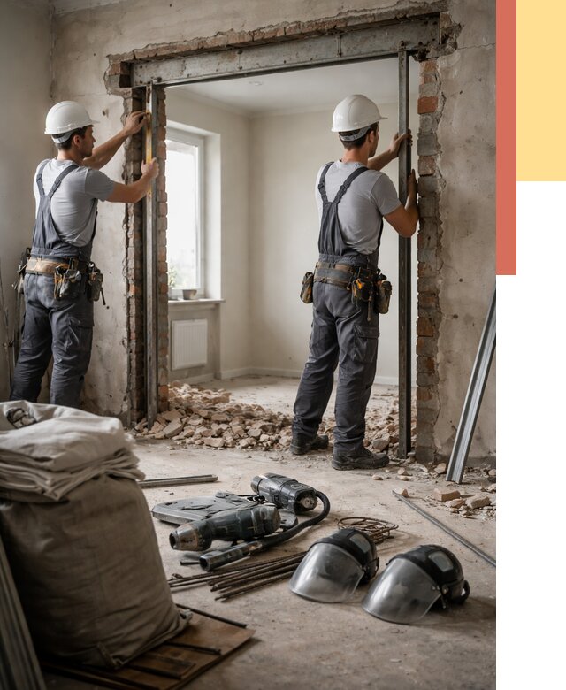 Расширение дверного проема в Амурске от 12915 руб. под ключ | ОТДЕЛОЧНИК-Мрс