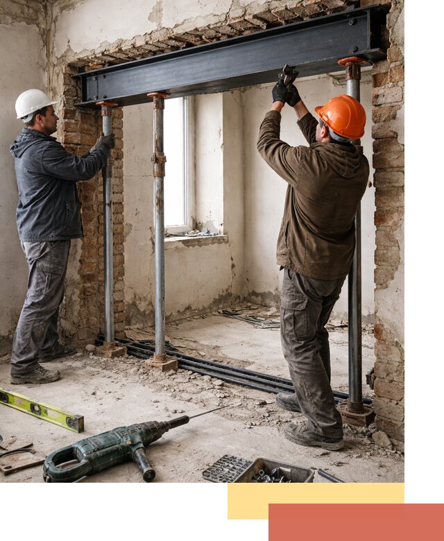 Усиление проема в стене в Амурске для расширения и безопасности