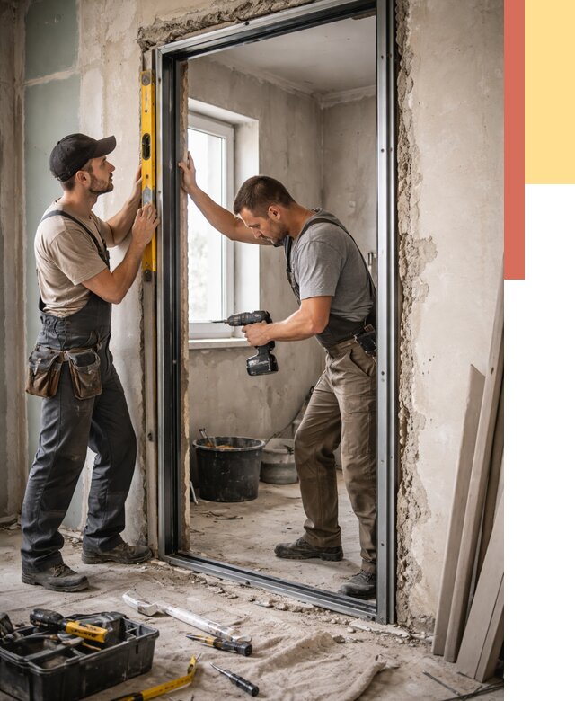 Закладка дверного проема в Амурске от 3616 руб. — быстро и недорого | ОТДЕЛОЧНИК-Мрс