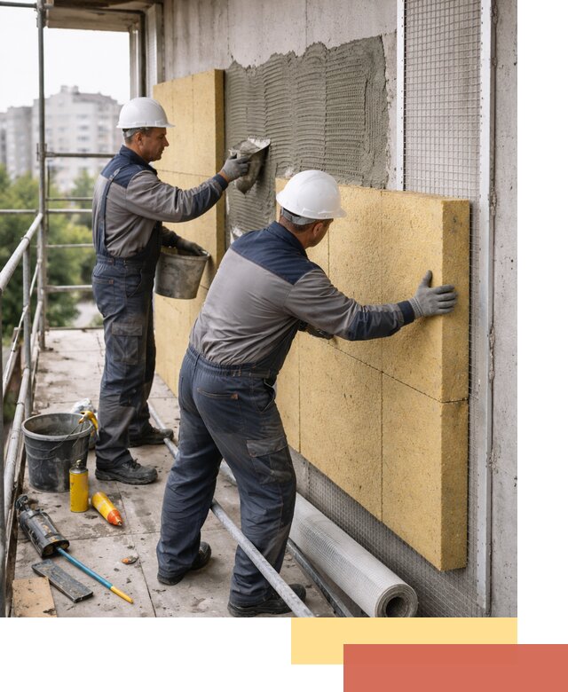 Утепление стен зданий и домов в Амурске качественно и надежно