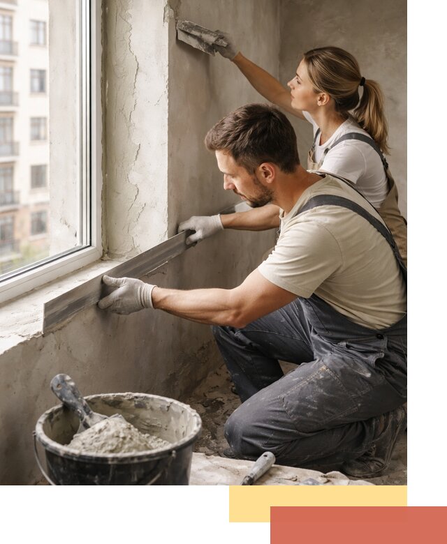 Штукатурка откосов дверей и окон профессионально в Амурске