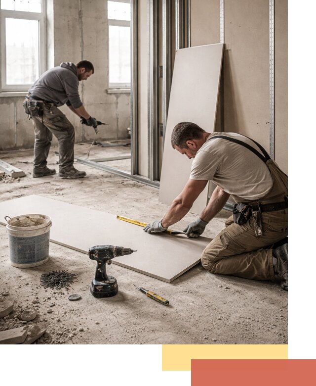 Кладка перегородок из ПГП под ключ в Амурске