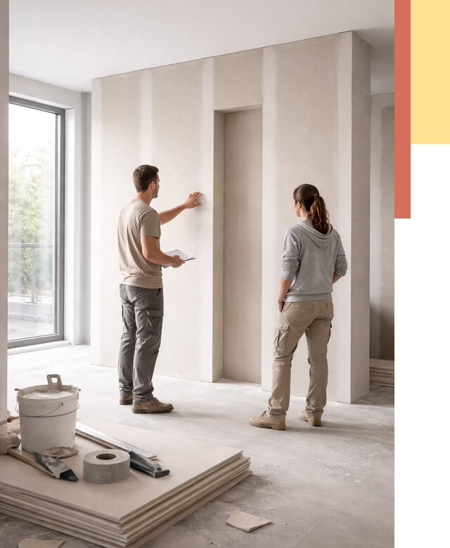 Зонирующая перегородка из гипсокартона в Амурске от 2893 руб. под ключ | ОТДЕЛОЧНИК-Мрс