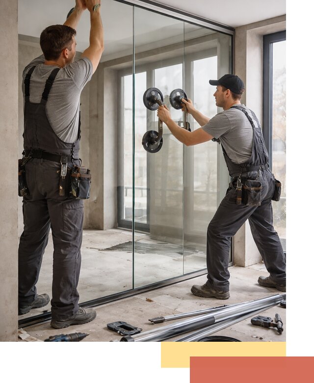 Цельностеклянные перегородки под ключ в Амурске