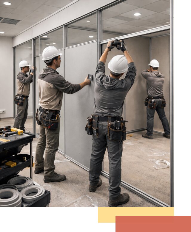 Мобильные офисные перегородки под ключ в Амурске