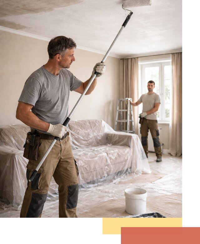 Грунтовка потолка в Амурске — подготовка под покраску и отделку