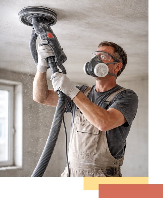 Шлифовка потолка в Амурске — качественная подготовка под отделку