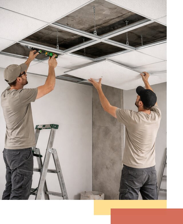 Монтаж потолка Армстронг под ключ в Амурске