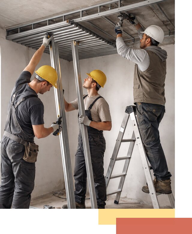 Монтаж реечного потолка под ключ в Амурске