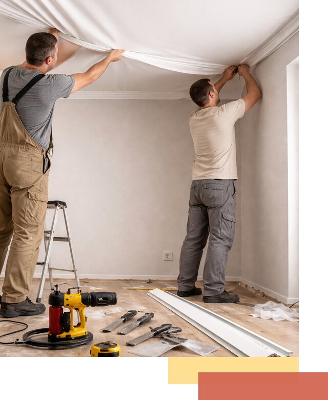 Монтаж ПВХ натяжного потолка в Амурске качественно и быстро