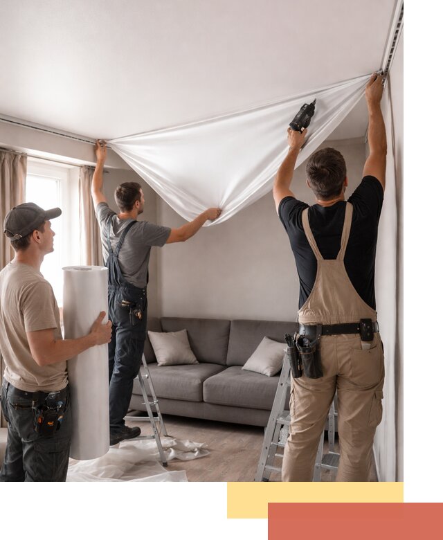 Монтаж сатинового натяжного потолка в Амурске качественно и быстро