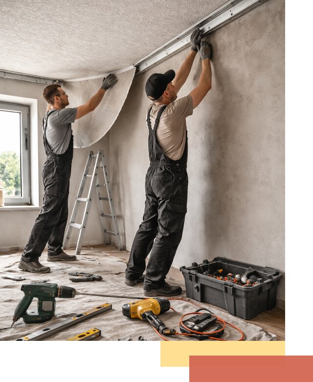 Монтаж фактурного натяжного потолка в Амурске качественно и быстро