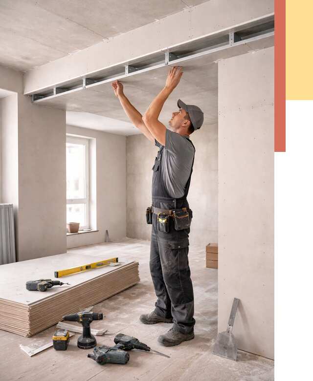 Потолок из гипсокартона с нишей в Амурске от 1292 руб. под ключ | ОТДЕЛОЧНИК-Мрс