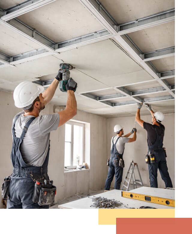 Кессонный потолок из гипсокартона под ключ в Амурске