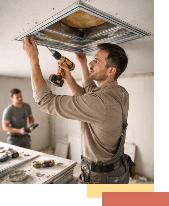 Монтаж люка в потолок из ГКЛ в Амурске