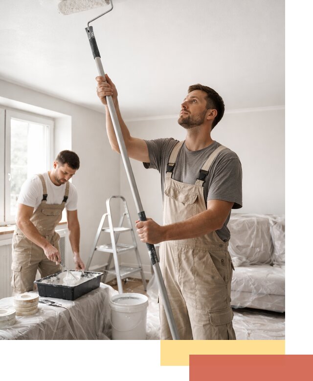 Покраска потолка водоэмульсионной краской в Амурске