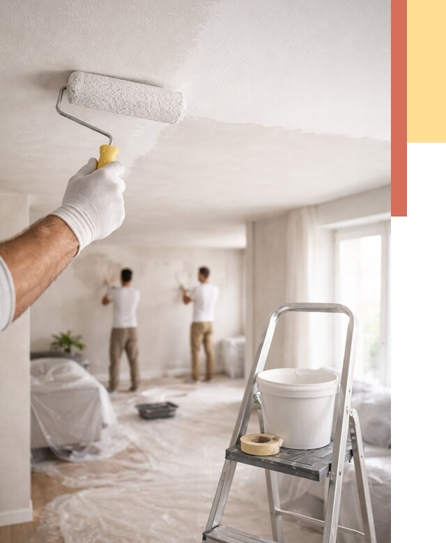 Покраска потолка акриловой краской в Амурске от 2583 руб. | ОТДЕЛОЧНИК-Мрс