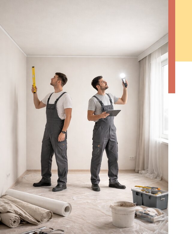 Отделка потолка в Амурске недорого от 775 руб/м2 | Услуги ОТДЕЛОЧНИК-Мрс