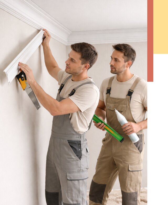 Монтаж потолочного плинтуса в Амурске от 2376 руб. — быстро и недорого | ОТДЕЛОЧНИК-Мрс