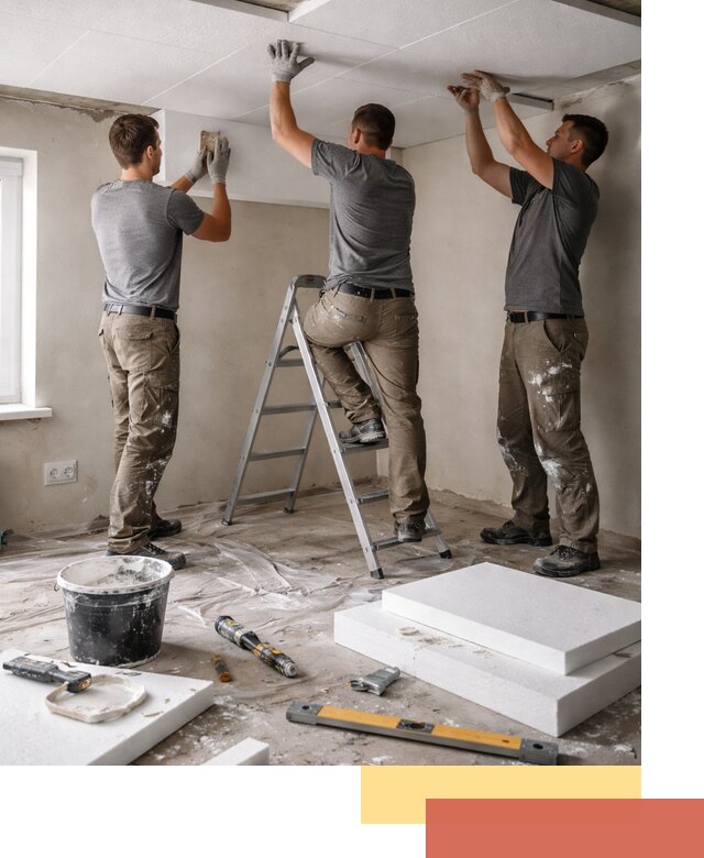 Утепление потолка пенопластом в Амурске быстро и качественно