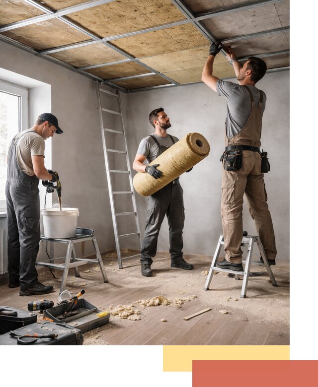 Шумоизоляция потолка в Амурске: профессиональный монтаж и отделка